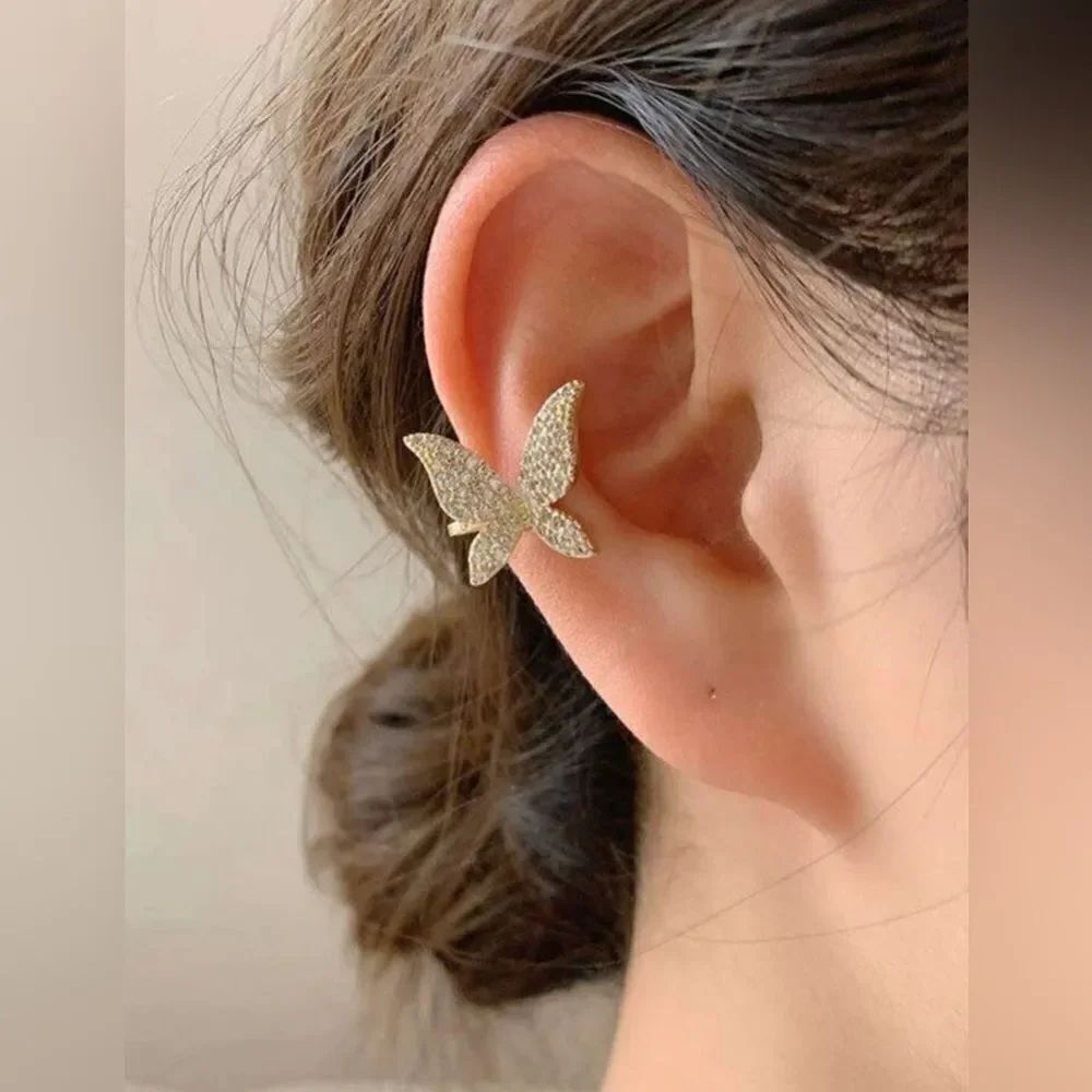 butterfly cuff earrings A797